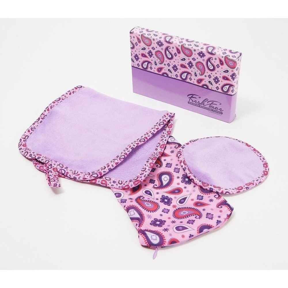 NIB Campanellis FreshFace Makeup Remover Cloth 3 Piece Reusable Microfiber Towel